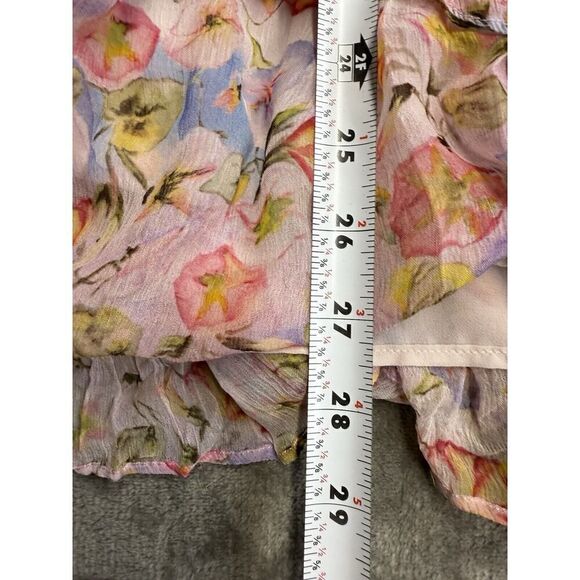 LoveShackFancy Marisela Floral Mini Dress in Pastel Confetti Pink XS - Picture 13 of 16